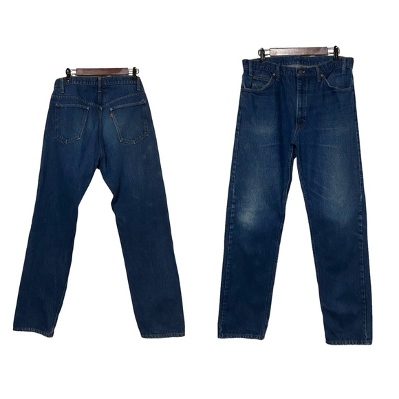 Vintage Orange Tab Levi’s 505 Straight Leg 1985 Jeans Blue